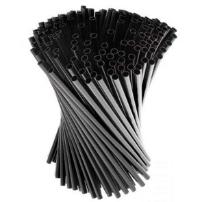 Cannucce in Plastica nere 7/21 cm x 1.000 pz