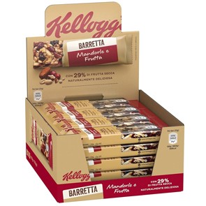 Kellogg's Barrette Mandorle e Frutti Rossi x 16 pz