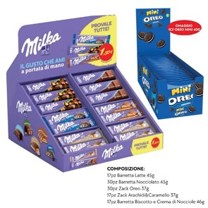 Espositore Milka Tavolette gr. 45 x 131 pz